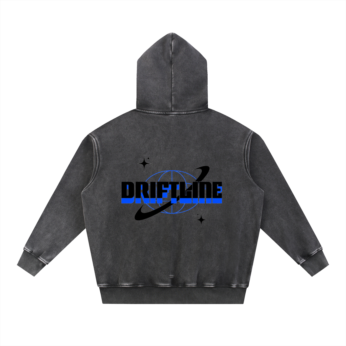 Snow Wash Fleece Oversize Hoodie